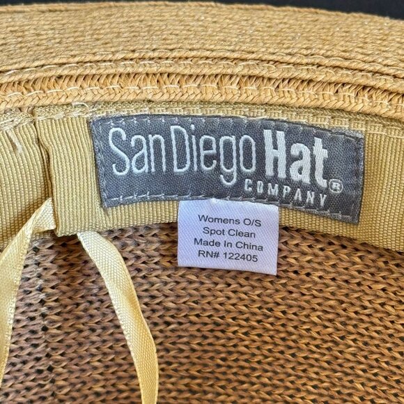 San Diego Hat Co. Womens Straw Beach Pool Fedora With Animal Print & Zebra Band - Picture 7 of 11